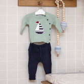 Kit Blusa Barquinho + Calça